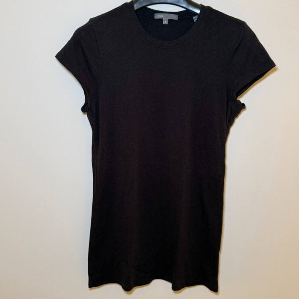 Vince modal fitted short sleeve t-shirt with cap sleeves, size medium